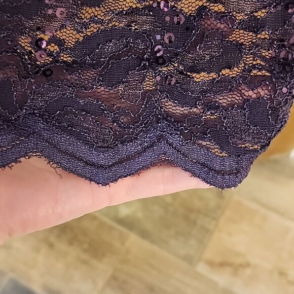 Alex Evenings Shearh Lace Dress with Sewuin Detail - Picture 4 of 6